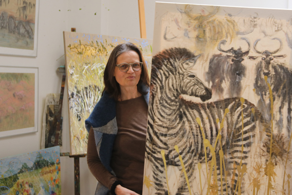 Galerie im Kastenmeiers - Elke Heber - 'Menschentiere - die Weissheit der Zebras'